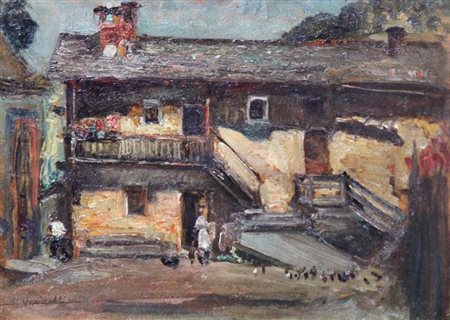 VERCELLI GIULIO ROMANO Marcorengo (TO) 1871 - 1951 Torino "Il cascinale -...