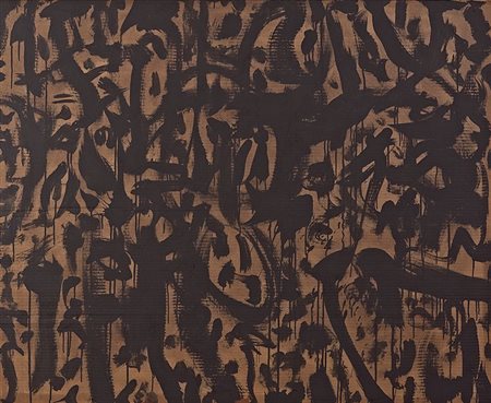 CARMASSI ARTURO Lucca 1925 "Entre chien et loup" 1952 128x157 tecnica mista...