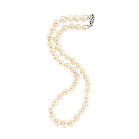 COLLANA DI PERLE Collana composta da un filo di perle giapponesi dal diam di...