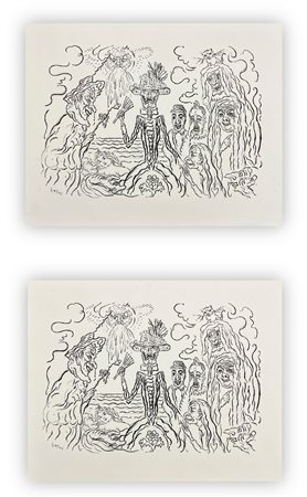 JAMES ENSOR - Lotto unico composto da 2 opere: