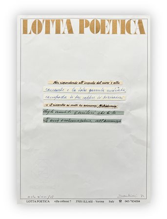 STELIO MARIA MARTINI (1934) - Senza Titolo, 1984