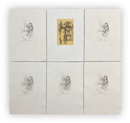 GIOVANNI CAPPELLI (1923-1994) - Lotto unico di 6 incisioni