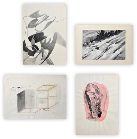 AUTORI VARI - Lotto unico di 4 opere