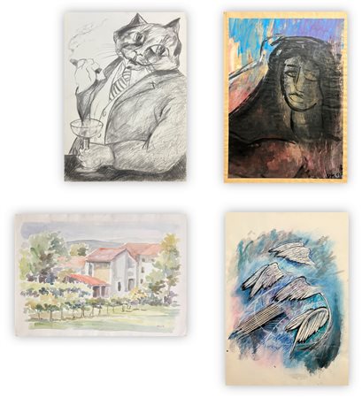 AUTORI VARI - Lotto unico di 4 opere