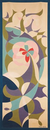 Giacomo Balla (Torino 1871-Roma 1958)  - Farfalle in movimento e fiori futuristi, (Balfiore), 1924/'25 - 1980/'81