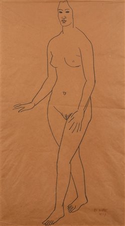 Emilio Notte (Ceglie Messapica (BR) 1891-Napoli 1982)  - Figura femminile, 1937