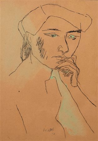 Bruno Saetti (Bologna 1902-1984)  - Donna, 1948