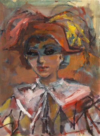 Mino Maccari (Siena 1898-Roma 1989)  - Colombina, 1957