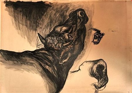 Renato Guttuso (Bagheria 1911-Roma 1987)  - Buoi, 1951