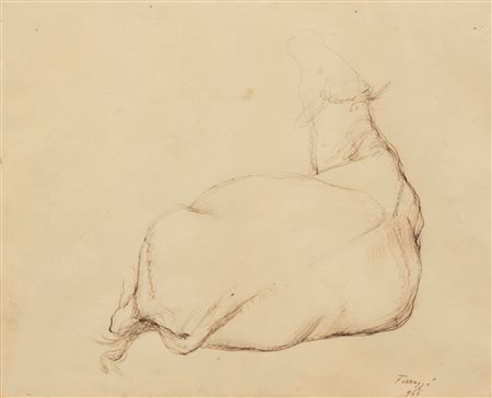 Ferruccio Ferrazzi (Roma 1891-1978)  - Bue, 1944