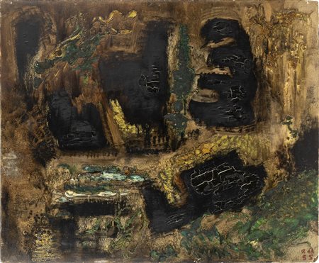 Andrè Masson (Balagny sur Thérain 1896-Parigi 1987)  - La source de la Loue, 1955