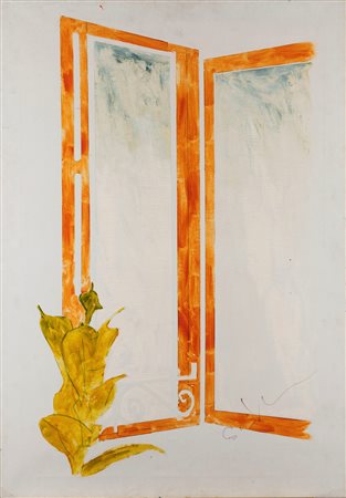 Mario Schifano (Homs 1934-Roma 1998)  - Senza titolo, Finestra, 1978
