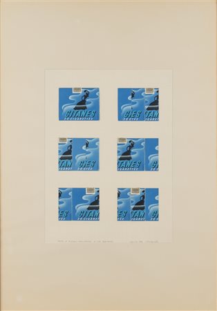 Aldo Spinelli (Milano 1948)  - Tutte le possibili permutazioni di tre elementi (Gitanes), 1974