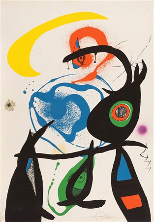Joan Mirò (Barcellona 1893-Maiorca 1983)  - Oda à Joan Mirò, 1973