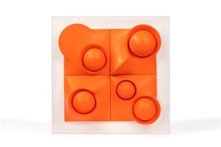 Hector Rigel (Roma 1957)  - Superficie arancio n.41, 2022