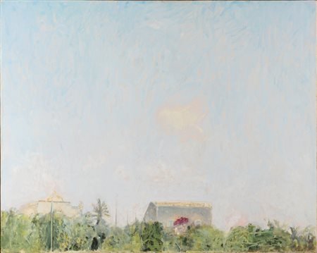 Franco Polizzi (Scicli 1954)  - Paesaggio di luce mattutina, 1989