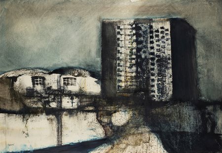 Renzo Vespignani (Roma 1924-2001)  - Periferia