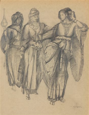 Emanuele Luzzati (Genova 1921-2007)  - Fanciulle mediorientali