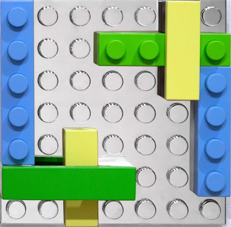 Matteo Negri, La primavera vista dall’alto, 2018, ferro cromato e laccato, cm...