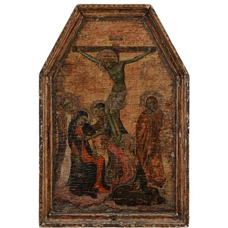 SCUOLA TOSCANA DEL XIX SECOLO, Tempera e oro su tavola