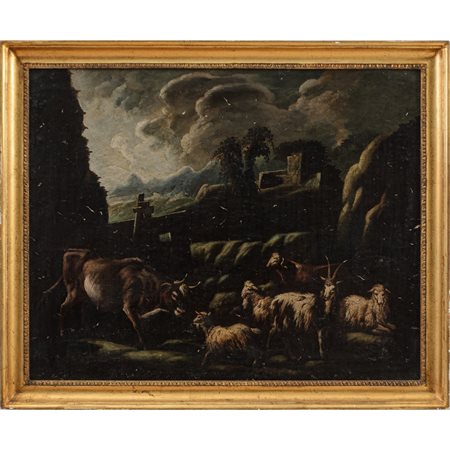 PHILIP PETER ROOS (Attr.le), Olio su tela