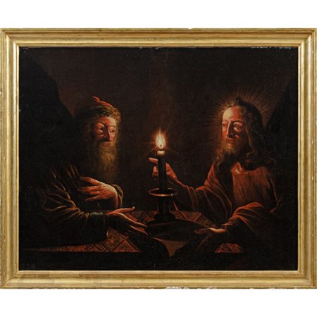 MATTHIAS STOMER (Cerchia di), Olio su tela