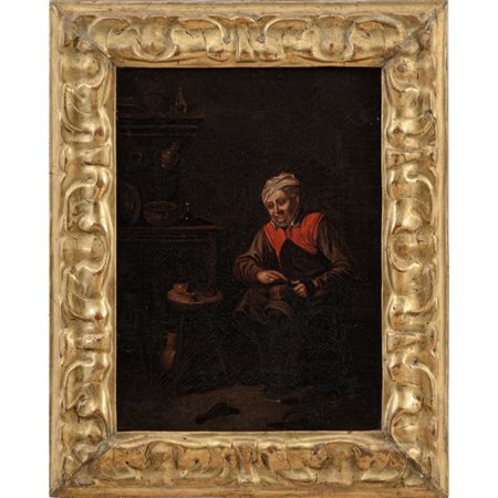 SCUOLA FIAMMINGA DEL XVII SECOLO, Olio su tela