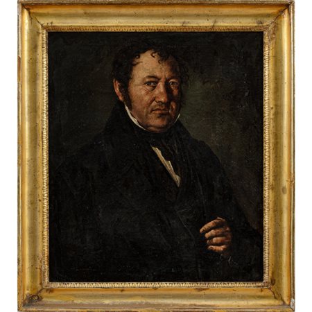 LUIGI LOJACONO, Ritratto di gentiluomo, Olio su tela