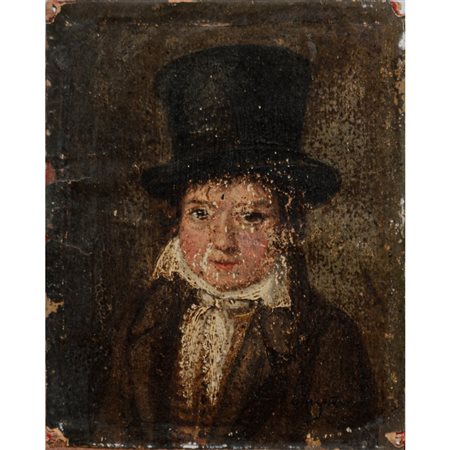 J. A. D. INGRES (Attr.le), Olio su carta applicato su cartone