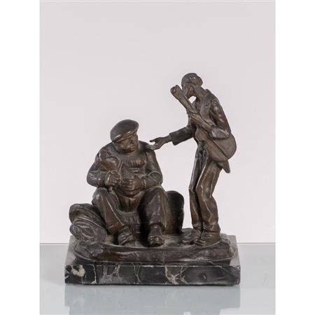 PIETRO PIRAINO, La carità, Scultura in bronzo