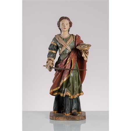 GASPARE GUERCIO (Bottega di), Santa Lucia, Scultura in legno