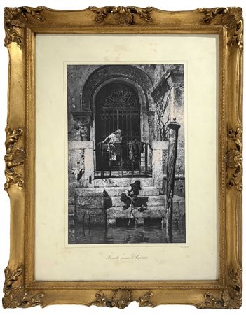 Piccola pesca a Venezia.