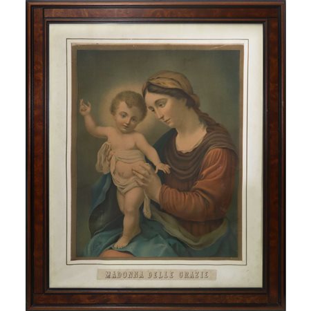 Stampa raffigurante Madonna delle grazie