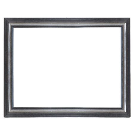 Cornice in legno argentata