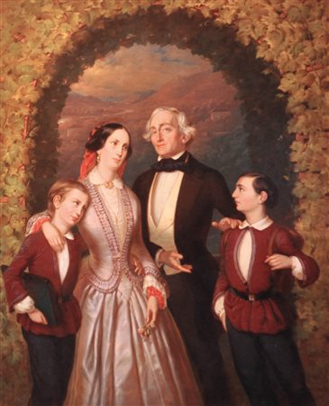 Künzel (deutscher Maler des 19. Jh./Pittore tedesco del XIX sec.) Ritratto di...