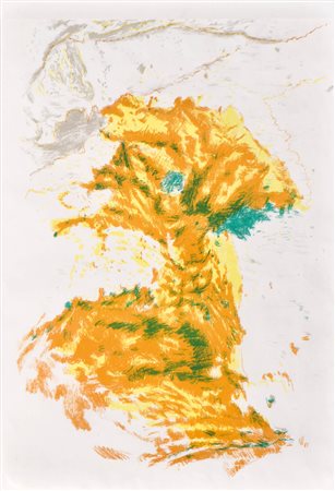 Max Weiler (Absam 1910 - Wien/Vienna 2001) Natura, 1981;Litografia a colori,...