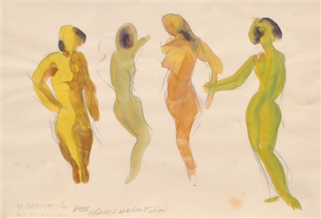 Hans Josef Weber-Tyrol (Schwaz 1874 - Meran/Merano 1957) Nudi...