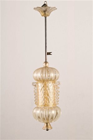 Seguso Vetri d’arte Murano Lampadario a sospensione Hotel Bristol Merano,...