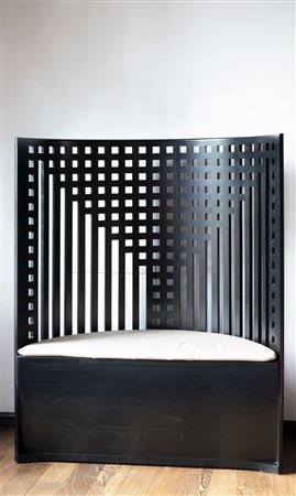 Charles Rennie Mackintosh Sedia a trono modello Willow Chair;Legno, seduta...