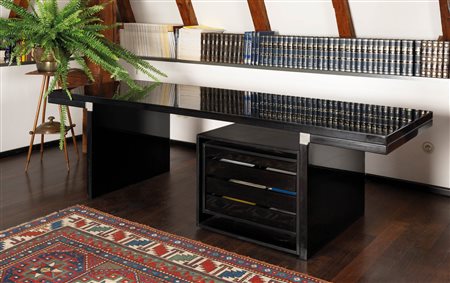 Carlo Scarpa Tavolo e cassetteria modello Orseolo;Struttura e piano in...