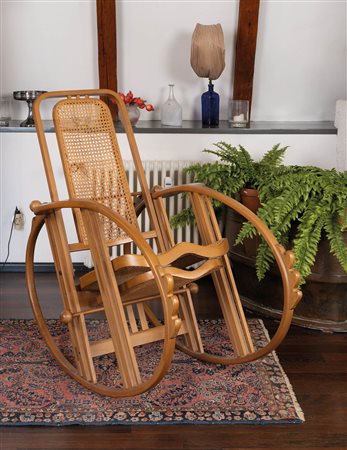 Volpe Antonio / Josef Hoffmann Sedia a dondolo modello...