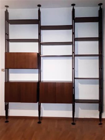 Franco Allbini Libreria LB7 Infinito, 1956/57;Piani regolabili con montanti...