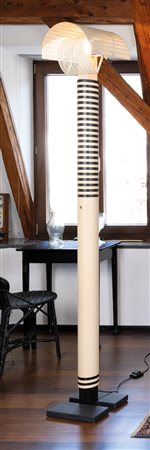 Mario Botta Lampada da terra modello Shogun, Anni ‘80;In metallo bianco e...