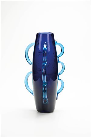 Alessandro Mendini Vaso Dor, 1992;Vaso soffiato e lavorato a mano con tre...