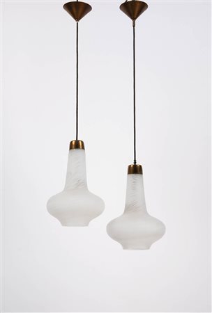 Europäische Manufaktur/Manifattura europea 4 lampade a sospensione, Anni...