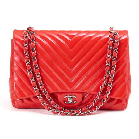 Chanel  
Chanel Timeless Jumbo vernice arancio 
 