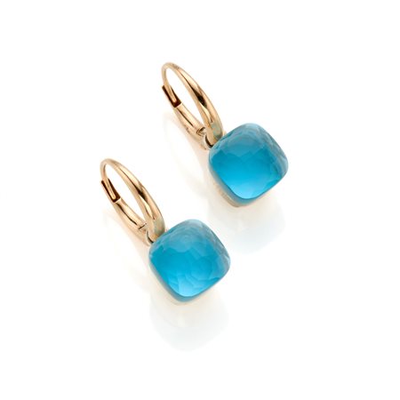 Pomellato  
Orecchini Pomellato in oro con topazi 
 