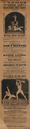 Locandina Splendid Arena 1842 Litografia cm 76x18 - con cornice cm 78x28