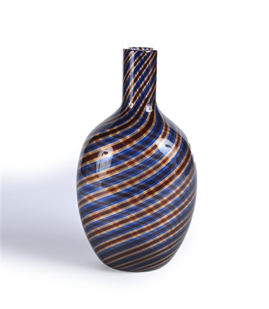 Barovier e Toso - Vaso in vetro soffiato, arte vetraria muranese con...