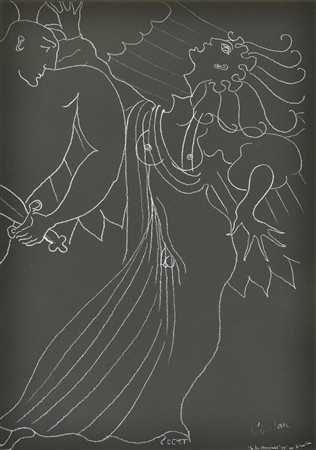 Sebastian LA FIN D' HERMAPHRODITE serigrafia su carta, cm 35x50; es. 3/85...